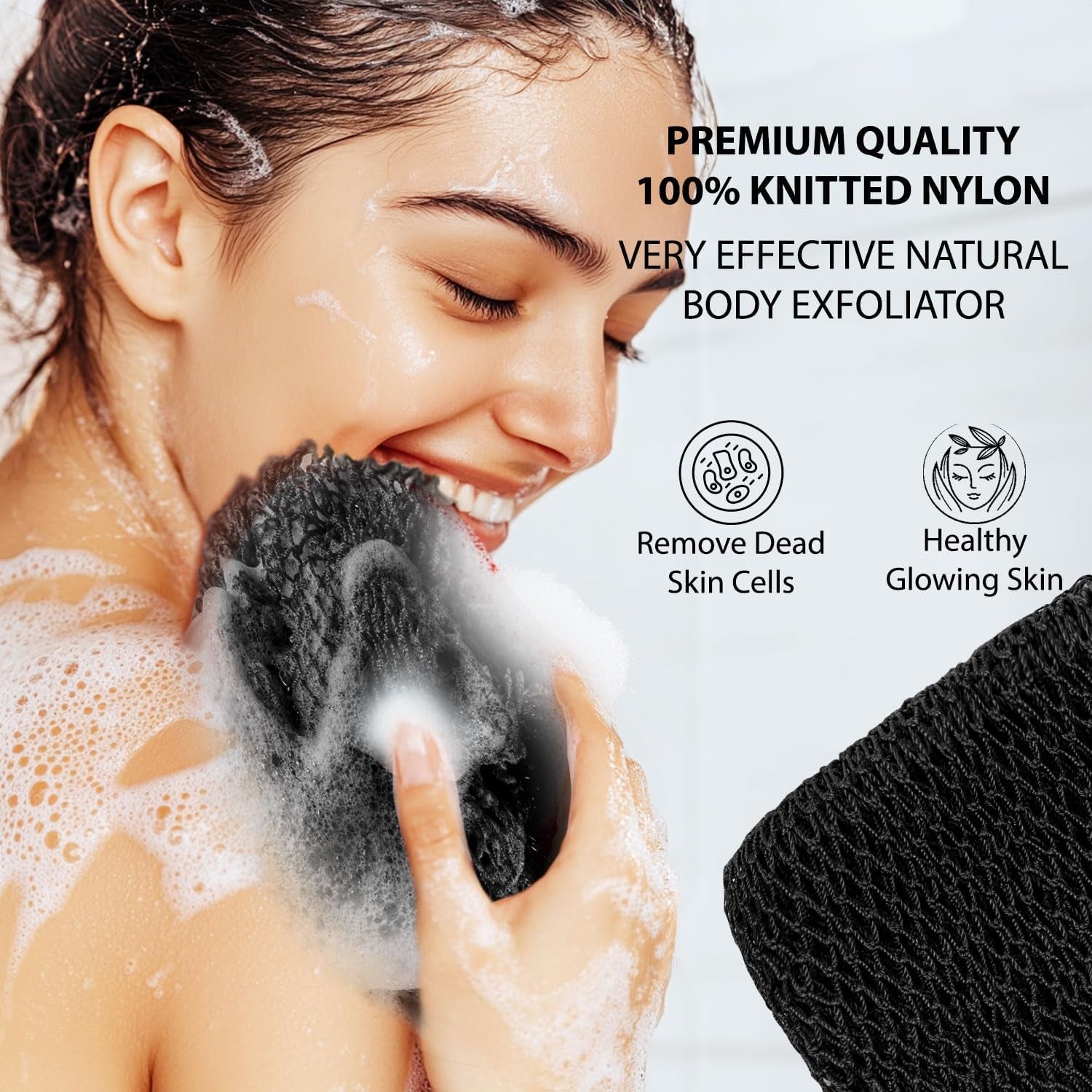 Experience the Ultimate Clean with the Authentic African Exfoliating Net Sponge - Long Lasting, Quick-Dry Bath Scrubber for All Body Areas